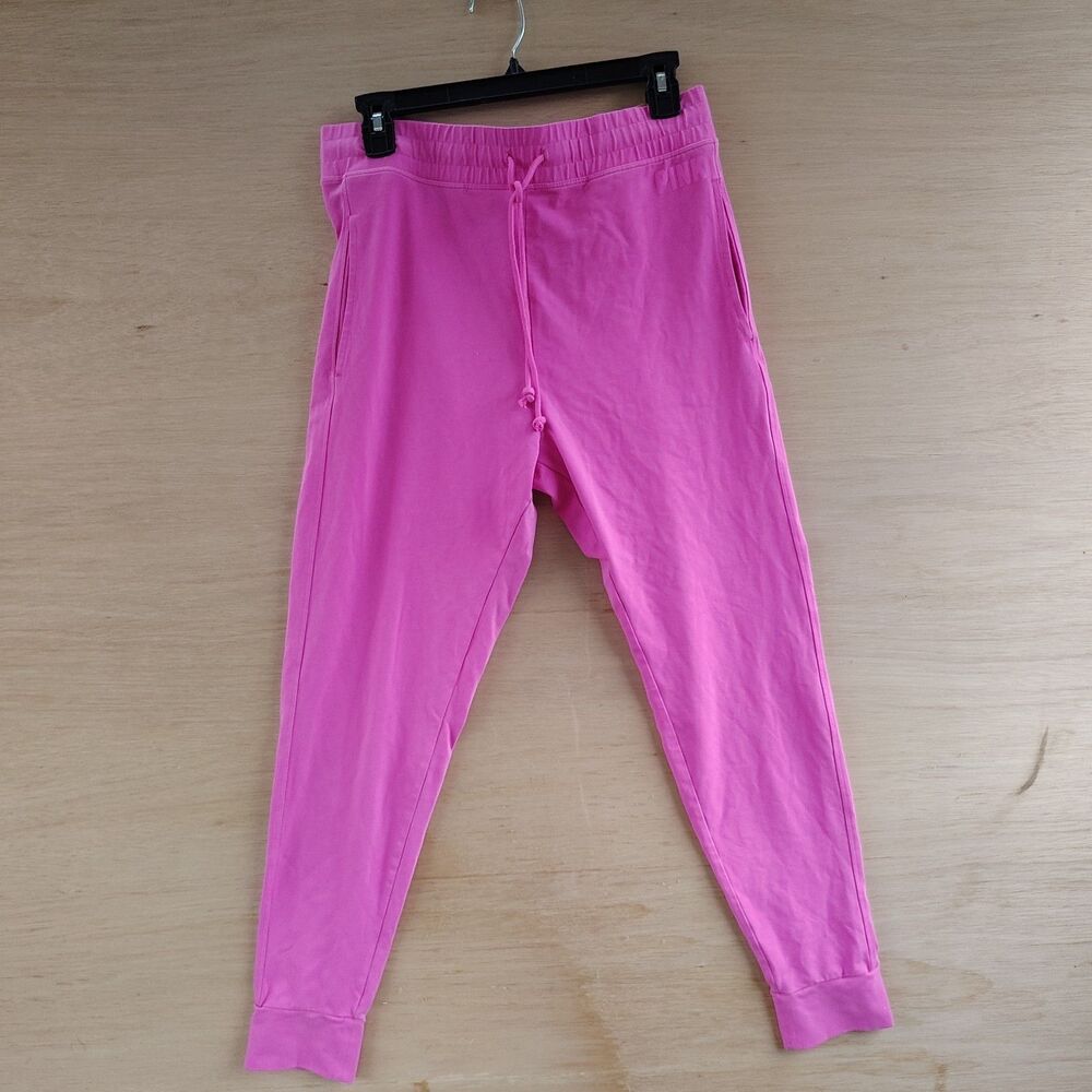 Victoria's Secret PINK High Waist Full Length Campus Jogger Margenta L  NWT